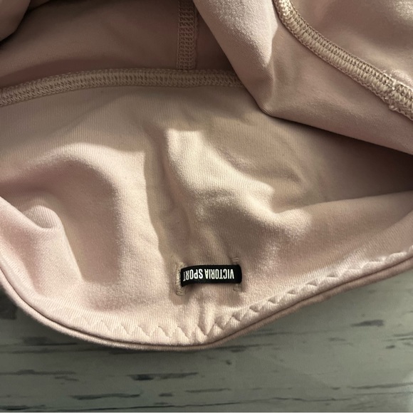 Mauve Pink Victoria Sport Workout Leggings with Sheer Animal Print Panel, Medium - Picture 11 of 14